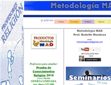 Tablet Screenshot of metodologiamad.cl